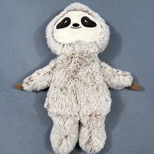 Warm Up Heat Up Sloth Buttoned Pocket Plush Tan Stuffed Animal Toy 18"